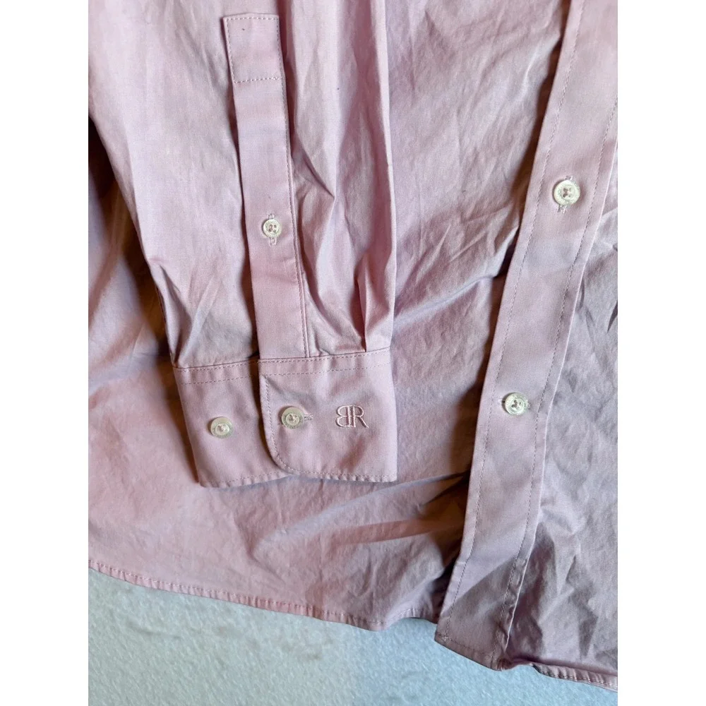 Banana Republic Slim Fit Pink‎ Lavender Cotton Button Down Shirt Men's XL